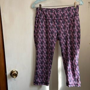 Danskin Now leggings NWOT size S/CH(4-6) polyester & Spandex pink grey & black